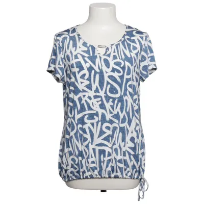Top (Blue, White) from Armand Thiery Elastane, Polyester