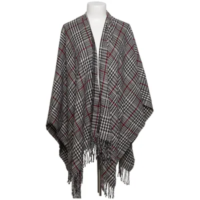 Poncho (Svart, Vit, Röd) från Passigatti Akryl
