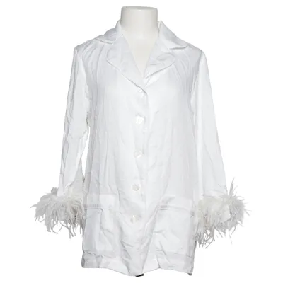 Pyjamasskjorta (Vit) från Sleeper Strutsfjädrar, Viskos