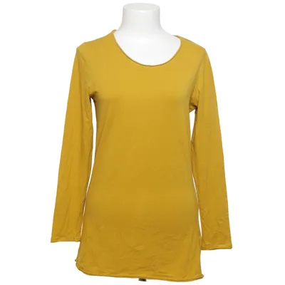 T-shirt à manches longues (Jaune) de Up Fashion Coton, Élasthane