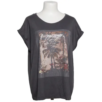 T-shirt (Gray, Multicolored) from Gina Benotti Polyester, Viscose
