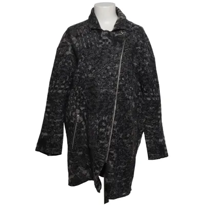 Coat (Gray, Black) from Diesel Cotton, Wool