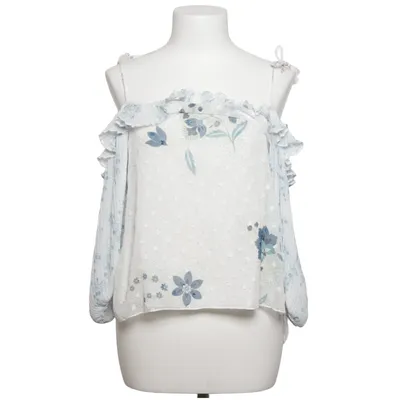 Top (Weiß, Blau) von See by Chloé Baumwolle, Polyester