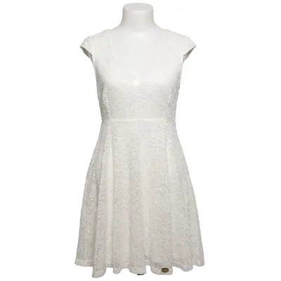 Robe de cocktail (Blanc) de Chiara Forthi First Line Élasthane, Polyamide, Viscose