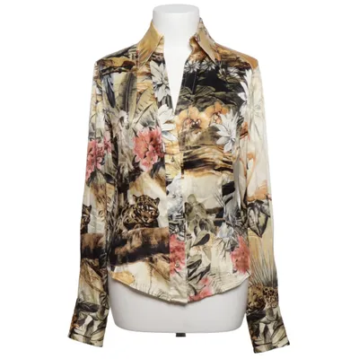 Blouse (Beige, Meerkleurig) van Class Roberto Cavalli Elastaan, Zijde