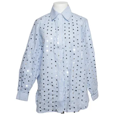 Shirt (Blue, White) from Ghospell Cotton, Polyamide