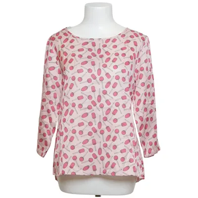 Blouse (Rose, Blanc) de Lilienfels Coton, Soie