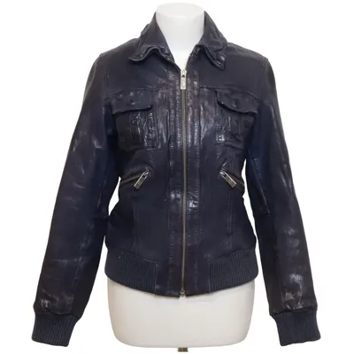 Bomberjacka (Bomber 008) från Goosecraft Bomull, Skinn, Polyester