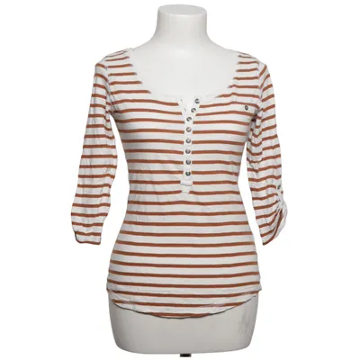 T-shirt manches longues (Blanc, Marron) de Pimkie Basic Coton
