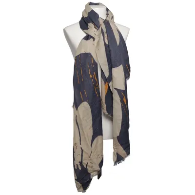 Scarf (Beige, Blue, Multicolored) from Manuka Silk, Wool