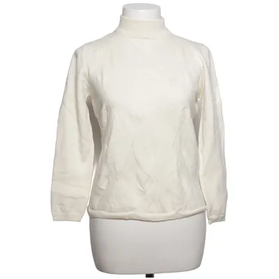 Rollkragenpullover (Weiß) von Christa Probst Acryl, Merinowolle