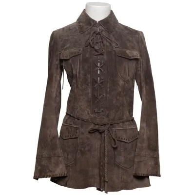 Jacket (Brown) from Chine Collection Leather