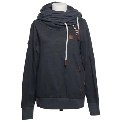 Capuchon sweater (Blauw) van Naketano Katoen, Polyester