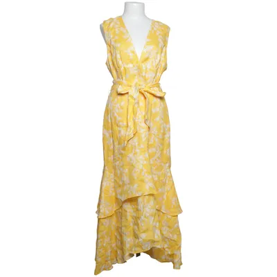 Robe portefeuille (Jaune, Blanc) de Keepsake Lin, Polyester