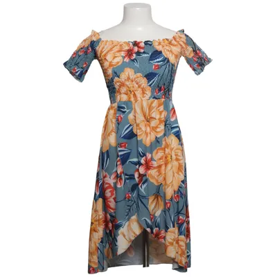 Robe (Bleu, Jaune, Multicolore) de Melitea Élasthane, Polyester