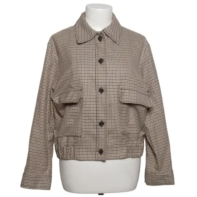 Jacke (Beige, Braun) von Massimo Dutti Baumwolle, Wolle