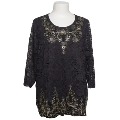 Top (Black, Gold) from Alfredo Pauly Elastane, Polyamide, Polyester
