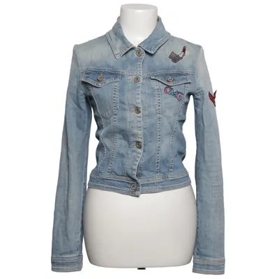 Denim jacket (Blue) from Please Cotton, Elastane