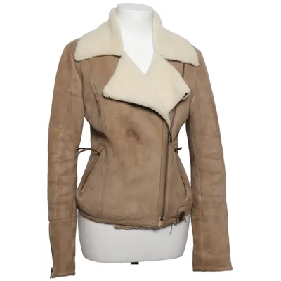 Shearling Jacke (Beige) von Tigha Leder