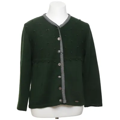 Cardigan (Green) from Huber Acrylic, Merino wool