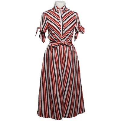 Blusenkleid (Weiß, Rot, Schwarz) von Flam Mode Polyester