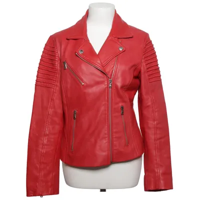Bikerjacka (Röd) från Aviatrix Skinn, Polyester