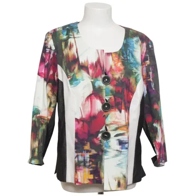 Jacket (Multicolored) from Kriss Acetate, Cotton, Elastane
