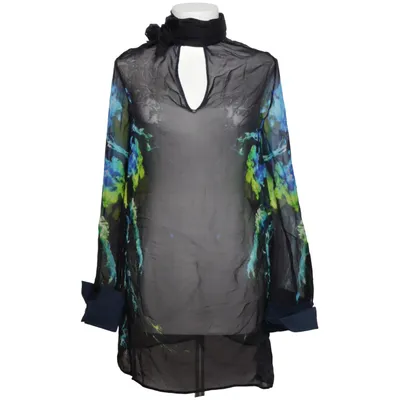 Blouse (Noir, Bleu, Vert, Multicolore) de Justcavalli Coton, Élasthane, Soie