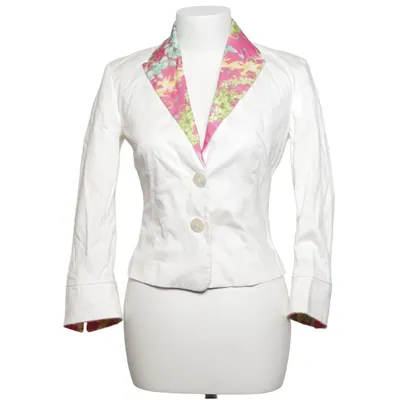 Blazer (Wit, Roze, Groen) van Versace Jeans Couture Katoen