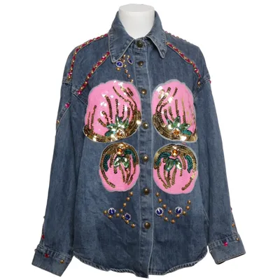 Denim shirt (Blue, Multicolored) from Yu & Me