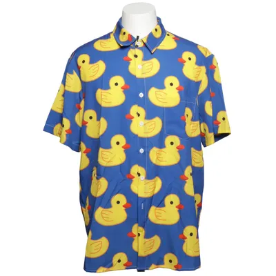Korte mouwen shirt (Blauw, Geel) Polyester