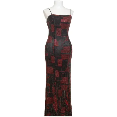 Robe de cocktail (Noir, Rouge, Multicolore) de Chicas Polyester