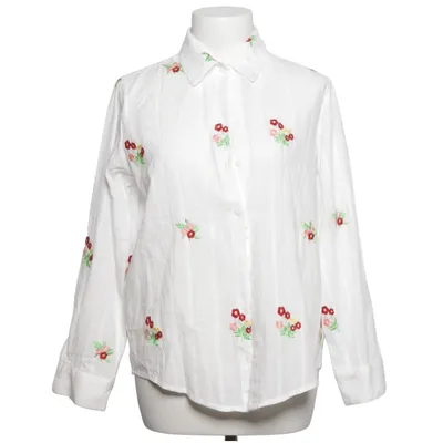 Shirt (White, Multicolored) from Kilky Cotton