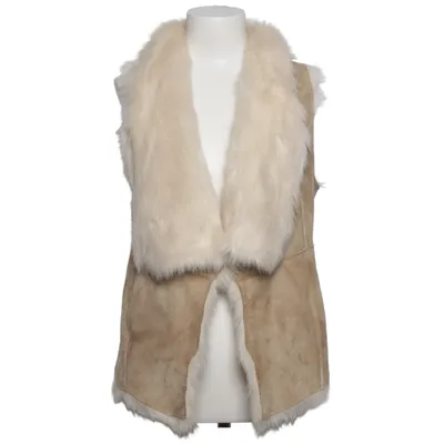 Outer vest (White, Beige) from Montgomery Acrylic, Polyester