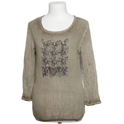 Blouse (Vert) de Balmain Coton, Soie