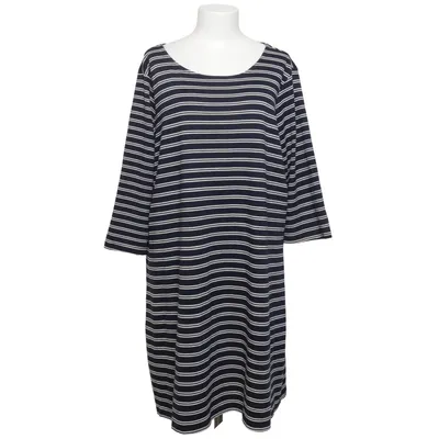 Jurk (Blauw, Wit) van ONLY Carmakoma Elastaan, Polyester, Viscose
