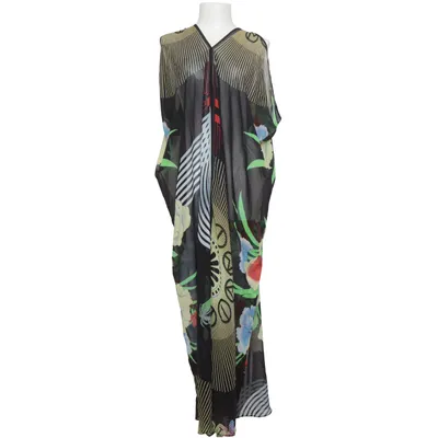 Robe de plage (Noir, Multicolore) de Wunderkind Soie