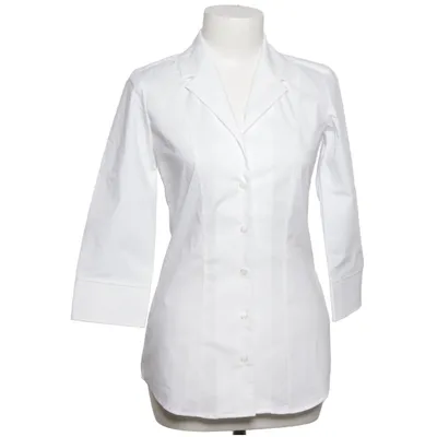 Shirt (Wit) van Greiff Katoen, Elastaan, Polyester