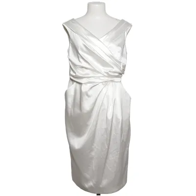 Cocktailjurk (Wit) van MarieNoir Elastaan, Polyester