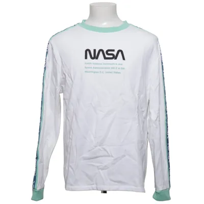 T-shirt à manches longues (Blanc, Vert, Bleu) de Nasa Coton, Élasthane, Polyester