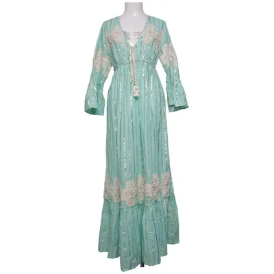 Robe longue (Bleu, Or) de Golden Days Coton