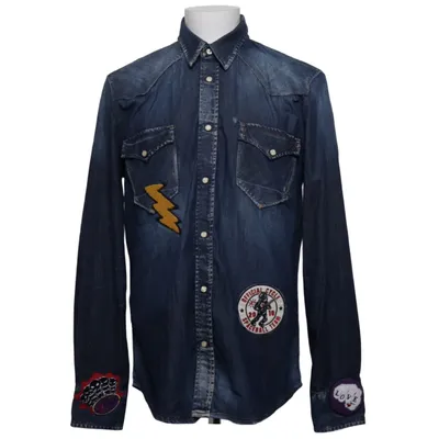 Chemise en jean (Bleu) de Cycle Coton, Élasthane