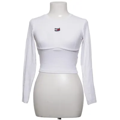 Crop top (Hvid) fra Tommy Hilfiger Jeans Bomuld, Elastan