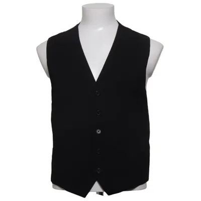 Suit vest (Black) from Batistini Elastane, Polyester, Wool