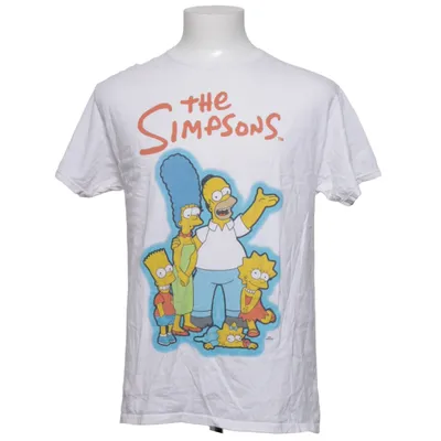 T-shirt (Blanc, Multicolore) de The Simpsons Coton