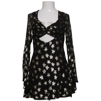 Robe (Noir, Or) de Nasty Gal Fibre métallique, Viscose