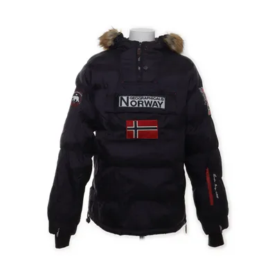 Anorak (Blå) från Geographical Norway Pälsimitation, Polyamid, Polyester
