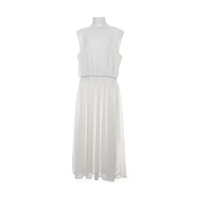 Robe de fille de fleur (Blanc) de Manguun