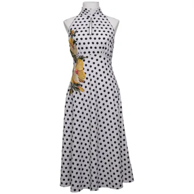 formal black dress shoes for women KAREN MILLEN BLACK & WHITE PRINT PENCIL DRESS SIZE 10 – Whispers Dress  Agency main image 0