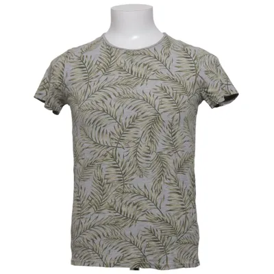 T-shirt (Gray, Green) from Dressmann Cotton, Viscose